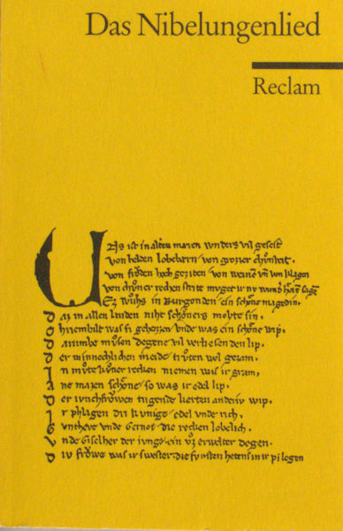 Genzmer, Felix (Übersetzt, eingeleitet und erläutert von). Das Nibelungenlied. Nach der Ausgabe von Karl Bartsch. Herausgegeben von Helmut de Boor.