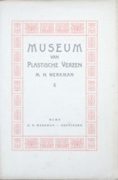 Werkman, M.H. Plastische verzen.