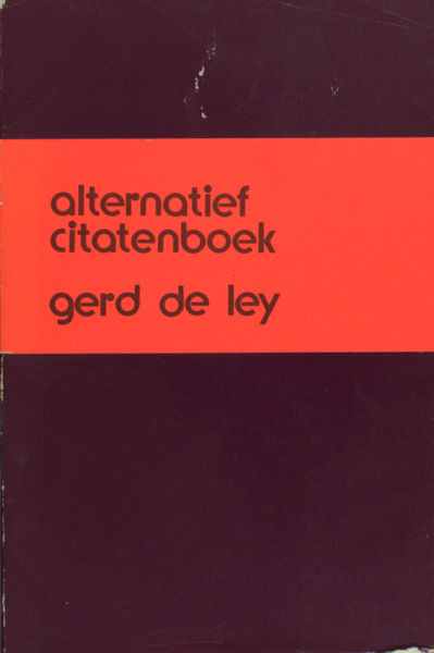 Ley, Gert De. Alternatief citatenboek.