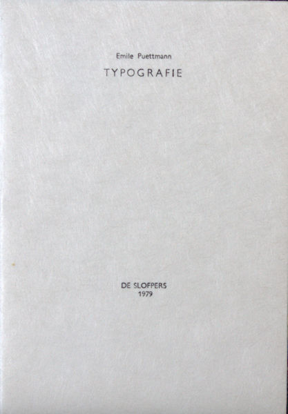 Puettmann, Emile. Typografie.