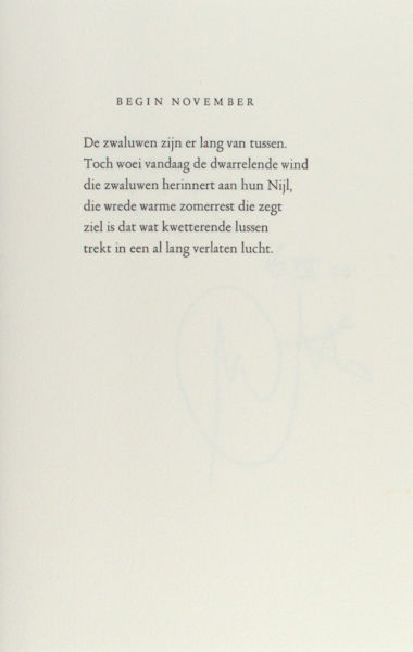 Otten, Willem Jan. Begin november.