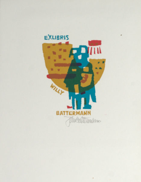 Battermann, Jan. Exlibris voor Willy Battermann
