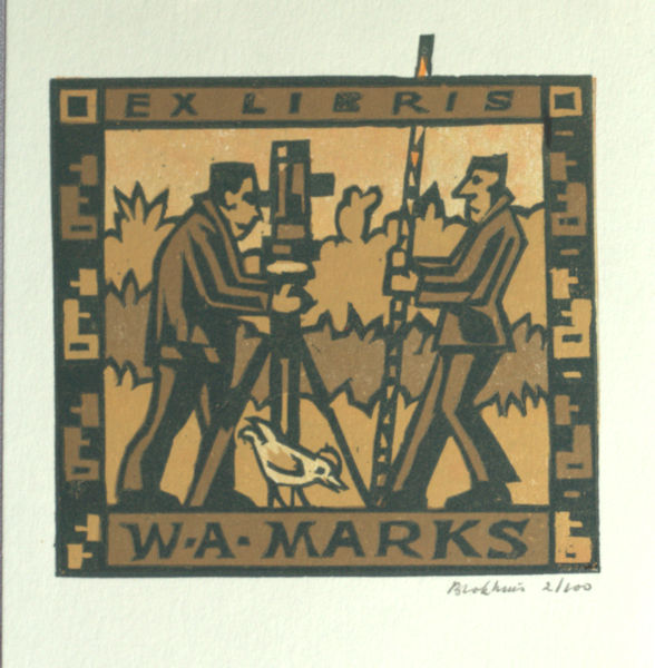 Blokhuis, Henk Exlibris voor W.A. Marks.