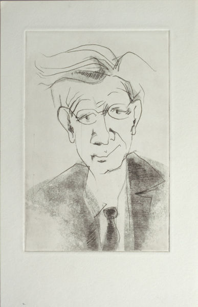 Cox, Rob. Portret van Simon Carmiggelt.