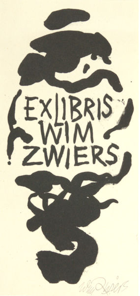 Zwiers, Wim. Exlibris voor Wim Zwiers.