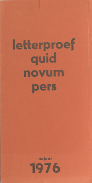 Letterproef Quid Novum Pers.