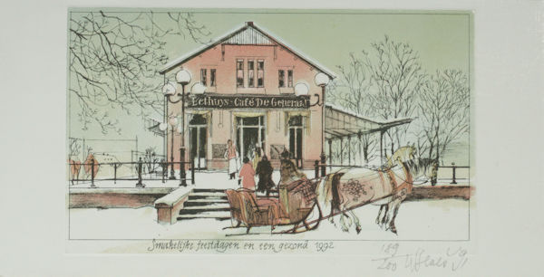 Benes, Karel. Nieuwjaarswens Eethuys-Café 'De Generaal'