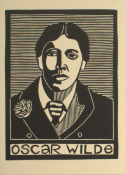 Jansma, Aline E. Portret van Oscar Wilde.