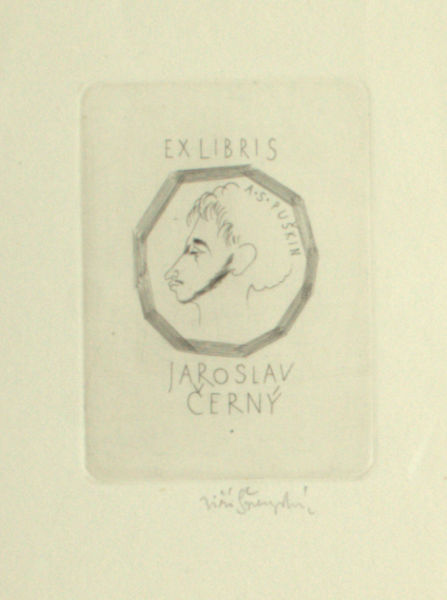 Svengsbir, Jiri. Exlibris voor Jaroslav Cerny.