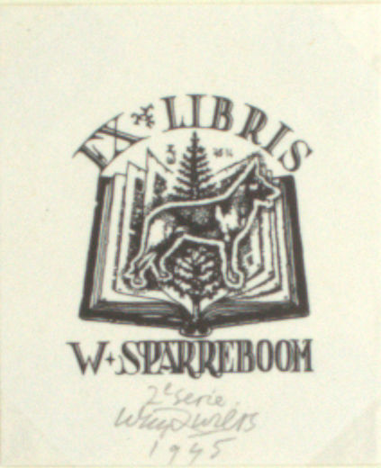 Zwiers, Wim. Exlibris voor W. Sparreboom.