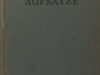 Verwey, Albert. Europäische Aufsätze.