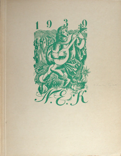 N.E.K. Uitgave van de Groot-Nederlandsche Kring van vrienden, verzamelaars en ontwerpers van exlibris en gelegenheidsgrafiek 1939.
