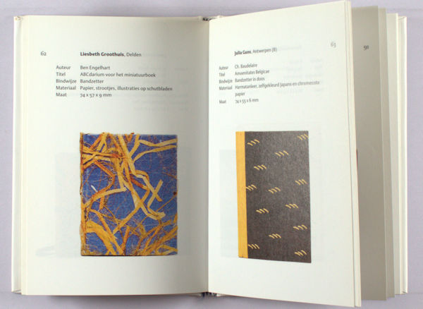 Rijkse, Ronald (inleiding). Handboekwedstrijd voor het miniatuurboek 1999.
