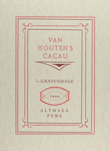 Westen, R. van. Van Houten's Cacau.