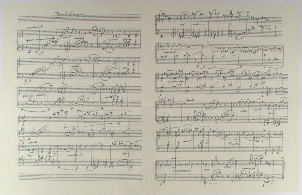 Hengeveld, Gerard. Point d'orgue. (In gezeefdrukt handschrift).