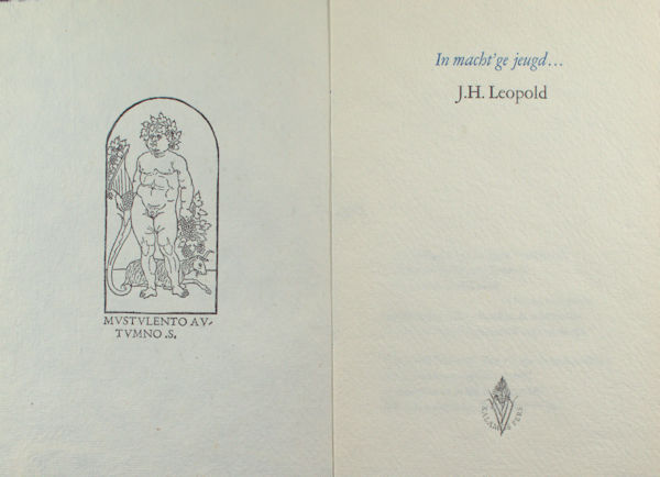 Leopold, J.H. In macht'ge jeugd.