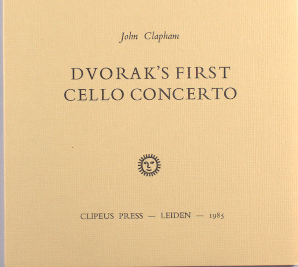 Clapham, John. Dvorak's first cello concerto.
