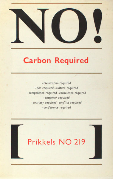 Frenkel Frank, Dimitri. Lucebert (illustraties) No! Carbon required.