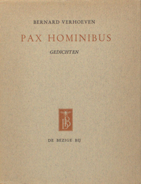 Verhoeven, Bernard. Pax hominibus.