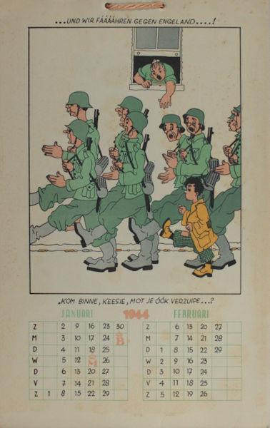 Links, Karel Leendert. Kalender voor het jaar 1944.