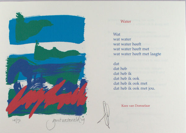 Domselaar, Kees van. Water.