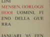 Prampolini, Giacomo. Uomini, fieno della guerra/Mensen, oorlogshooi.