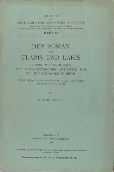 Klose, Martin. Der Roman von Claris und Laris.