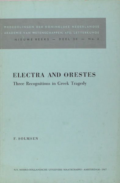 Solmsen, F. Electra and orestes.