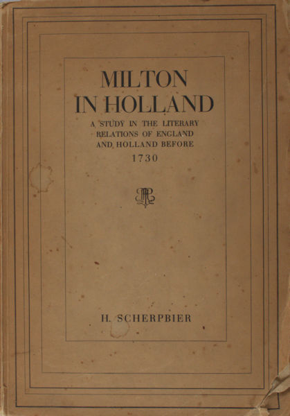 Scherpbier, H. Milton in Holland.