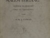 Cowan, H.K.J. De Hikajat Malém Dagang