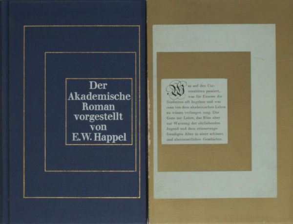 Happel, Eberhard Werner. Der akademische Roman.