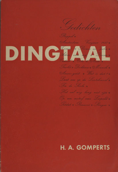 Gomperts, H.A. Dingtaal.